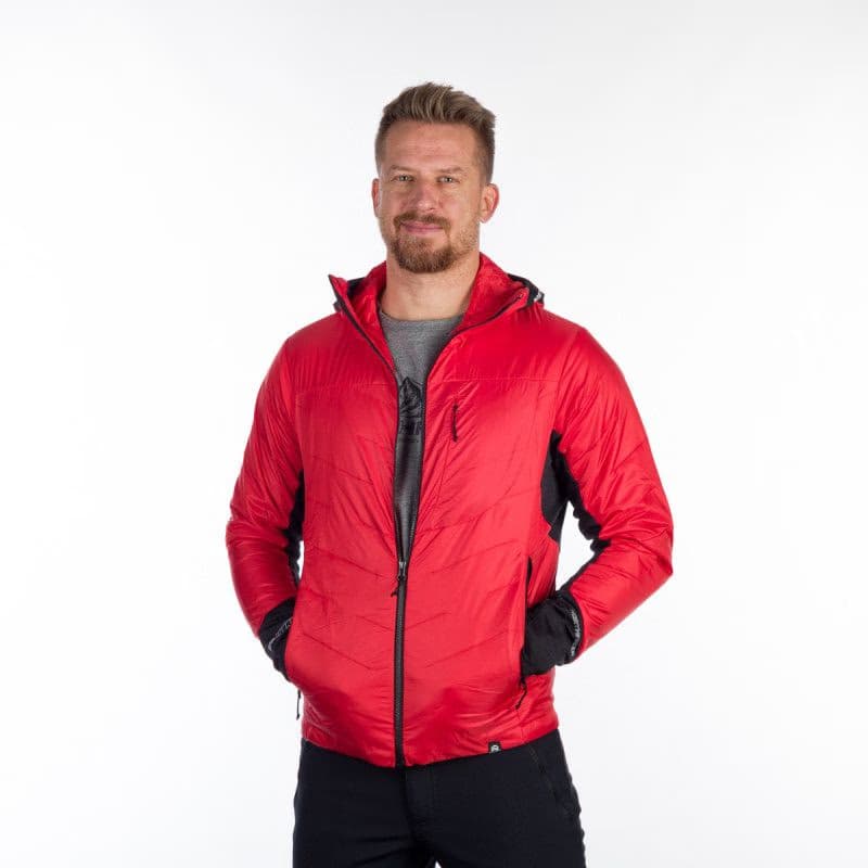 Pánska turistická bunda NORTHFINDER DON 361-redblack 2