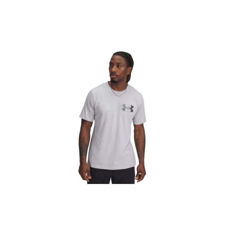 Pánske tričko s krátkym rukávom UNDER ARMOUR UA M LC FLY IN LOGO SS-GRY
