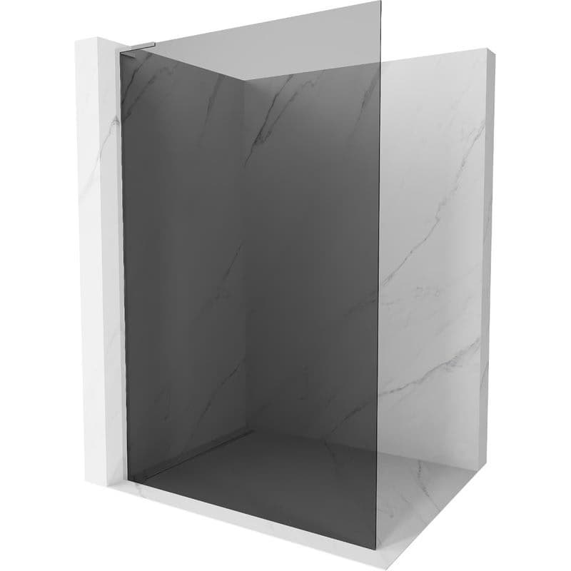 MEXEN/S - Kioto L Sprchová zástena WALK-IN 110 x 200, grafit, chróm 800-110-103-01-40