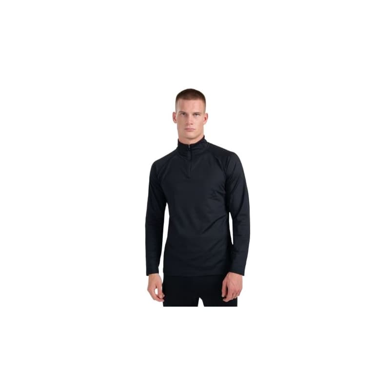 Pánska zateplená lyžiarska mikina s 1 2 zipsom 4F BRUSHED UNDERWEAR M101-WAW25UBRUM101-20S-DEEP BLACK 1