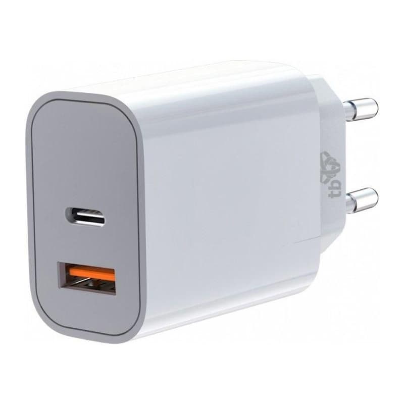 TB nabíjačka USB-C + USB-A 2x3A biela 1