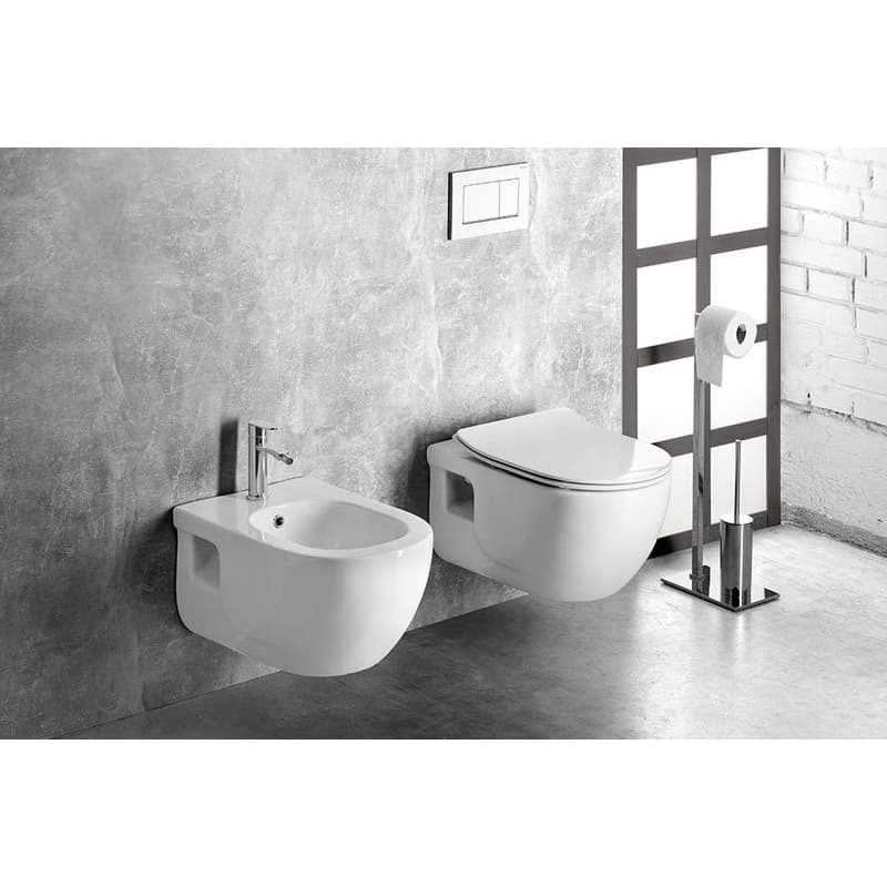 SAPHO - BRILLA bidet závesný, 35,5x53cm, biela 100624 4