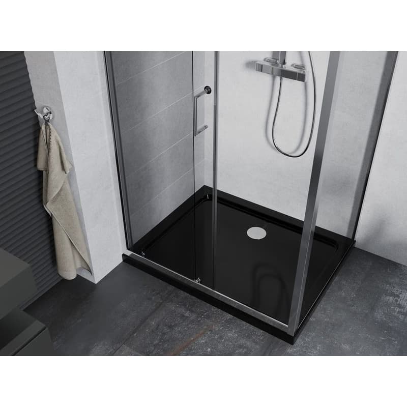 MEXEN/S - Apia Sprchovací kút 110x100, transparent, chróm + vanička so sifónom 840-110-100-01-00-4070 5