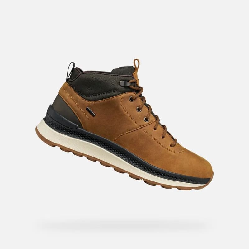 Pánske členkové zimné topánky GEOX Spherica Actif X2 Mid M mustard 3