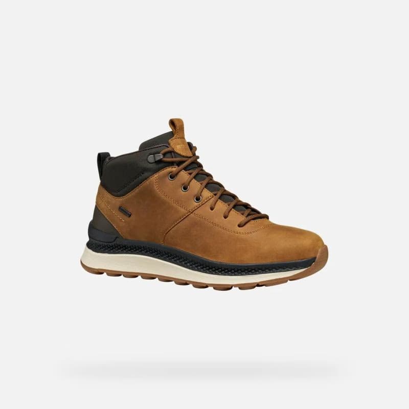 Pánske členkové zimné topánky GEOX Spherica Actif X2 Mid M mustard 4