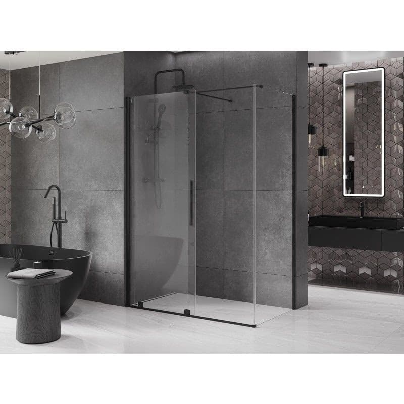 MEXEN/S - Velár sprchovací kút 150 x 70, transparent, čierna 871-150-070-01-70 6