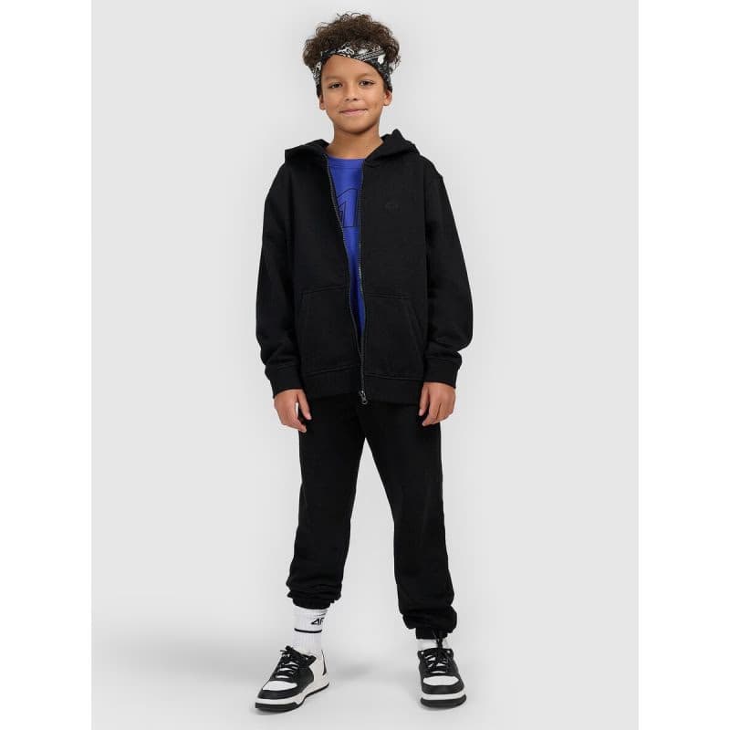 Chlapčenské tepláky 4F JUNIOR TROUSERS CAS M1188-20S-DEEP BLACK 4