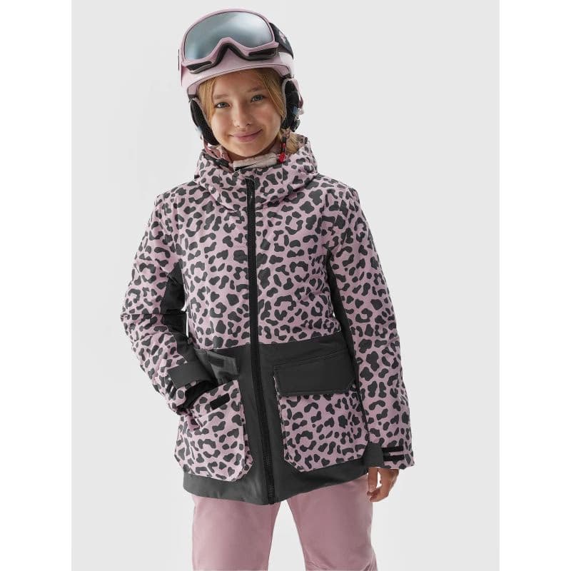 Dievčenská lyžiarska bunda 4F JUNIOR TECHNICAL JACKET-JAW23TTJAF357-90A-MULTICOLOUR ALLOVER 2