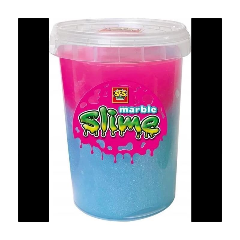 SES Creative Slime - Marble - Blauwe en roze slijm - Goed uitwasbaar – Kant en klare slijm om mee te spelen en ontdekken - Glutenvrij Sliz 1
