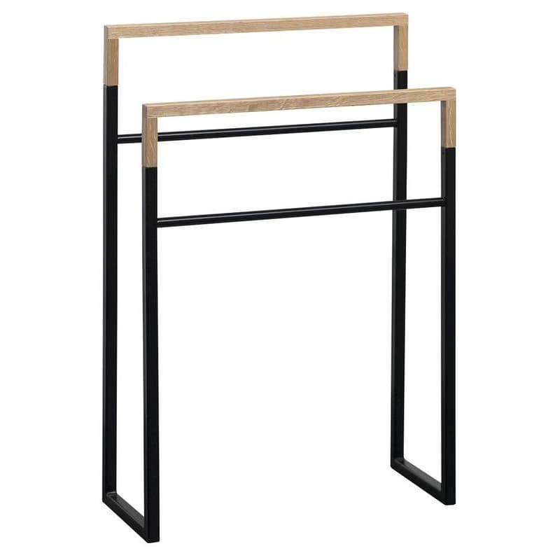 SAPHO - SKA Stojan na uteráky, 550x800x200, čierna mat/dub SKA308 1