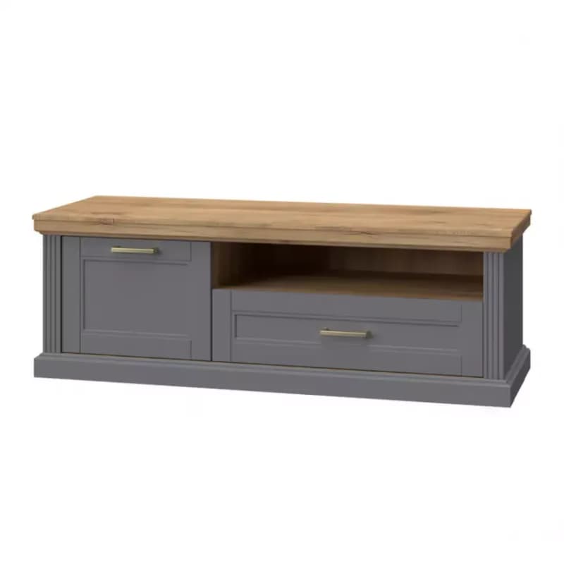 TV stolík Tara TV1K1F graphite/pacific walnut 1