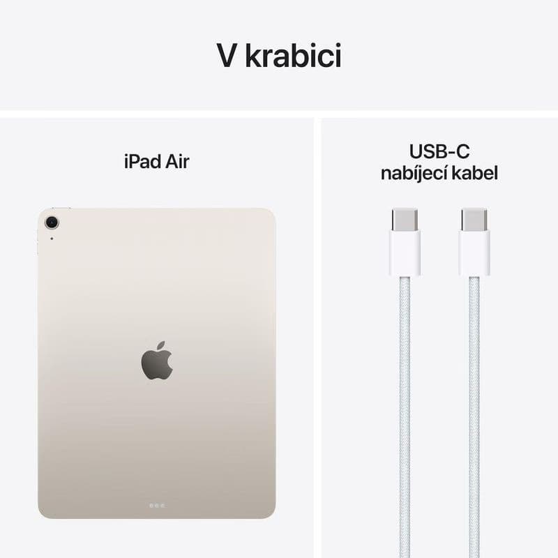 Apple iPad Air 13"/(M3) Wi-Fi/12,9"/2732x2048/8GB/256GB/iPadOS18/Starlight 3