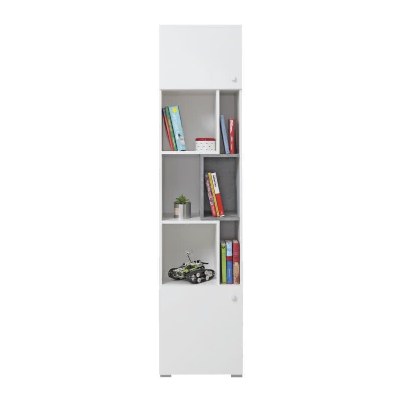 Meblar  Regál SIGMA SI6 L/P Farba: beton/biela/dub 2