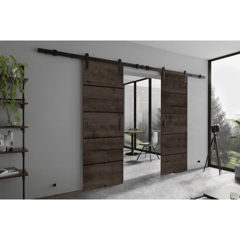 KIER Posuvné dvere LORNI PLUS DUO | 152 cm Farba: Čierna 6