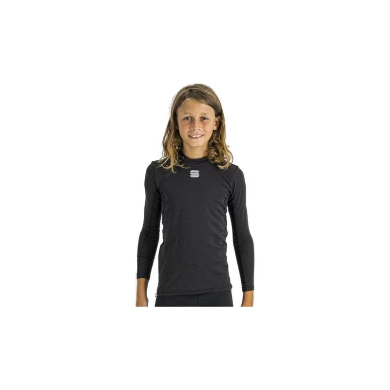 Detské termo tričko s dlhým rukávom SPORTFUL Td mid long sleeve kid top, black