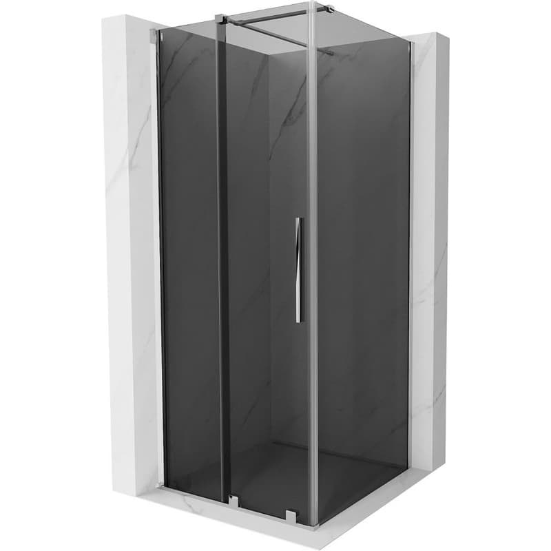 MEXEN/S - Velár sprchovací kút, posuvné dvere 100 x 100, grafit, chróm 871-100-100-41-01 1