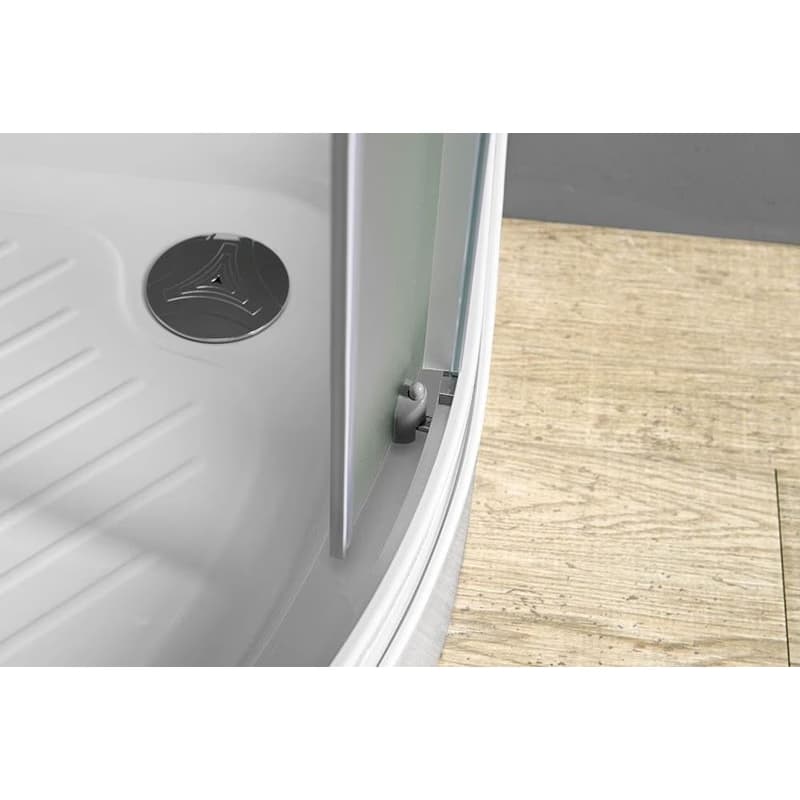 AQUALINE - ARLEN štvrťkruhová sprchová zástena 800x800, sklo Brick BTR800 6