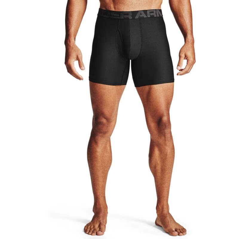 Pánske boxerky UNDER ARMOUR UA Tech 6in 2 Pack-BLK 3