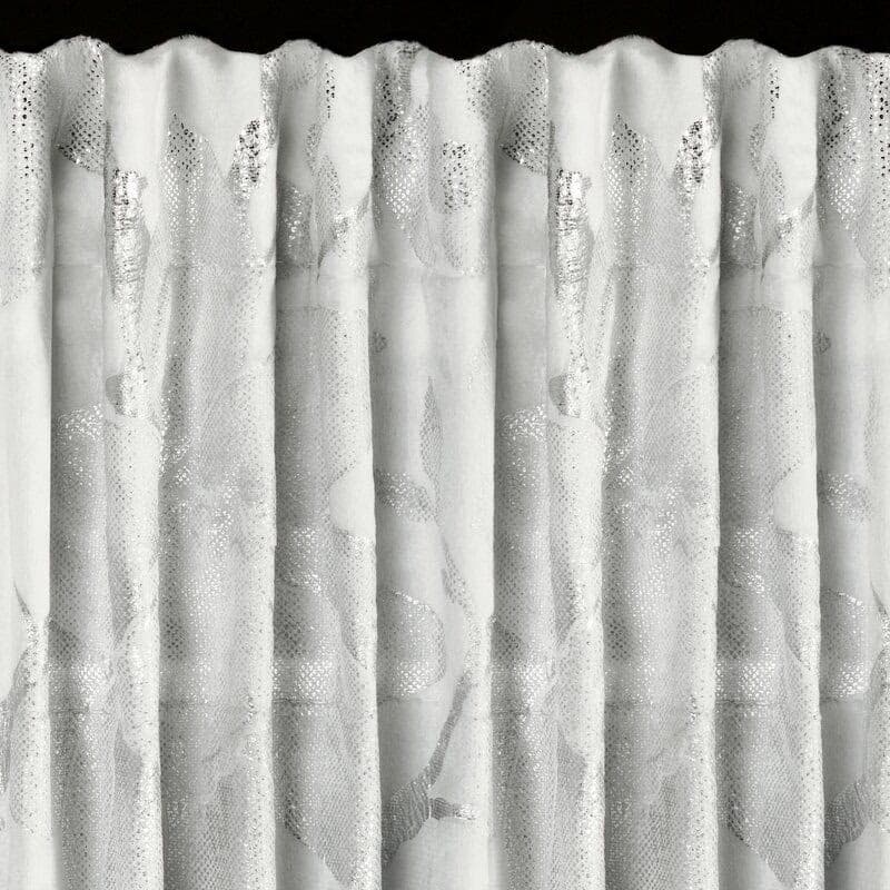 ArtFir Záves CELIA P | biela/strieborná 140 x 270 cm 4