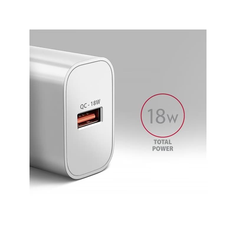 AXAGON ACU-QC18W, nabíjačka do siete 18W, 1x port USB-A, QC3.0/AFC/Apple, biela 2