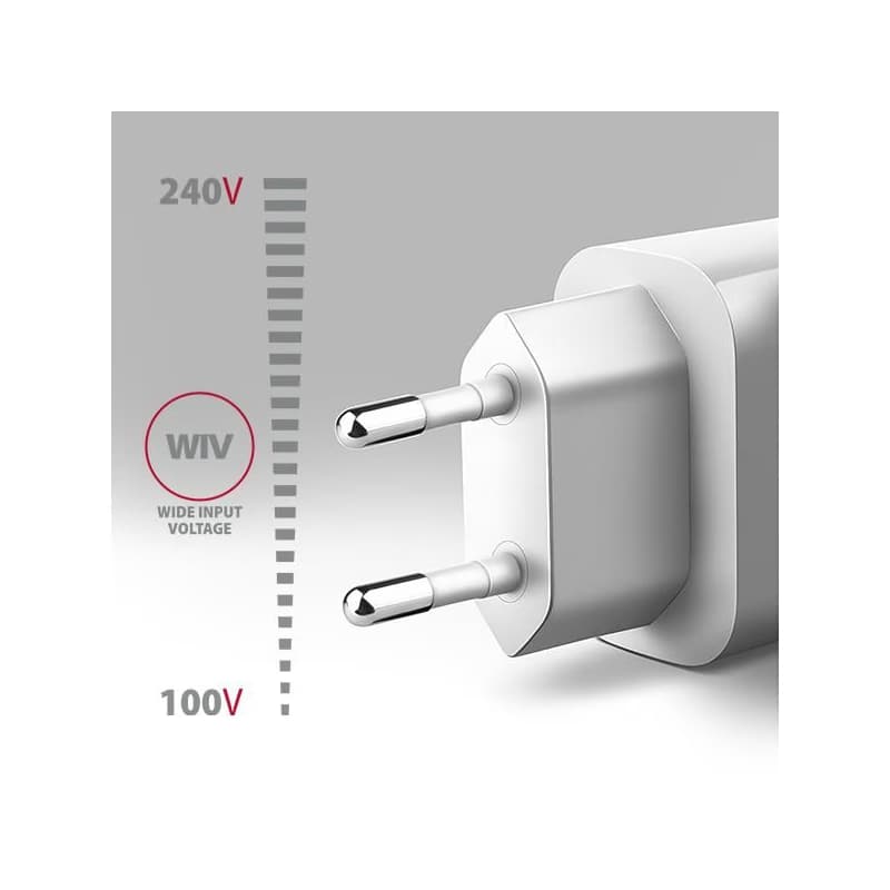 AXAGON ACU-QC18W, nabíjačka do siete 18W, 1x port USB-A, QC3.0/AFC/Apple, biela 3