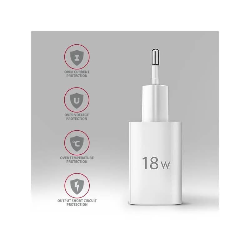 AXAGON ACU-QC18W, nabíjačka do siete 18W, 1x port USB-A, QC3.0/AFC/Apple, biela 5
