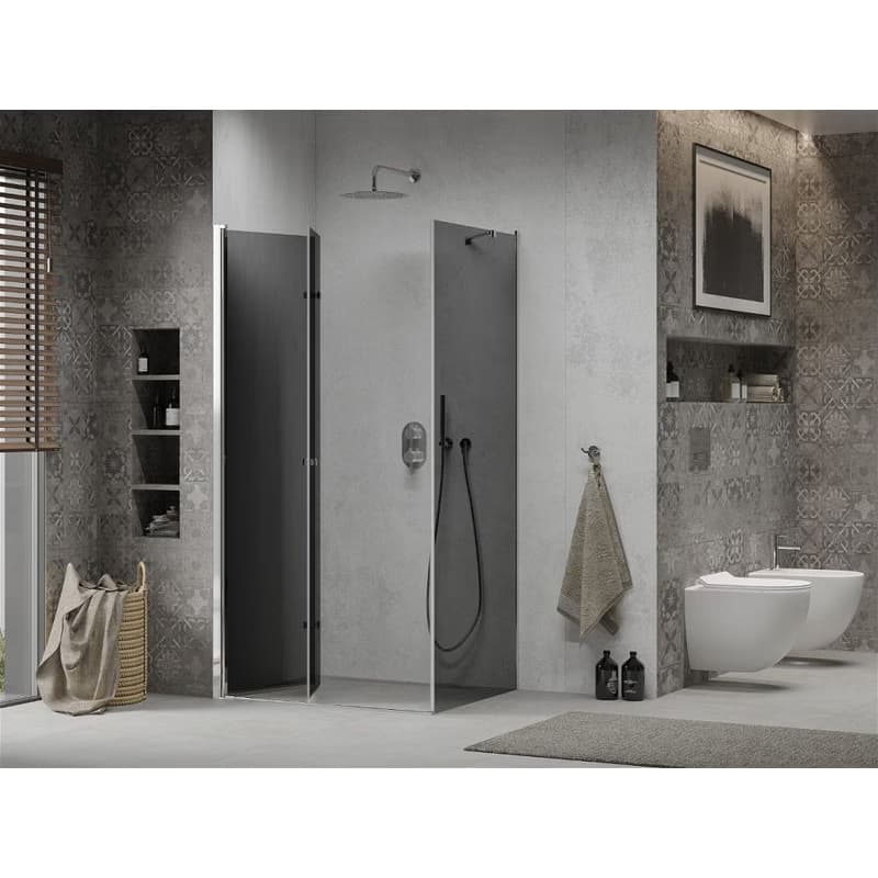 MEXEN/S - LIMA sprchovací kút 100x70, grafit, chróm 856-100-070-01-40 3