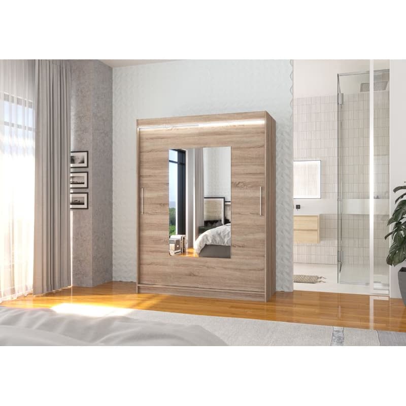 ArtAdrk Šatníková skriňa DORRIGO | 150 cm Skriňa: Dor01 / biela 2