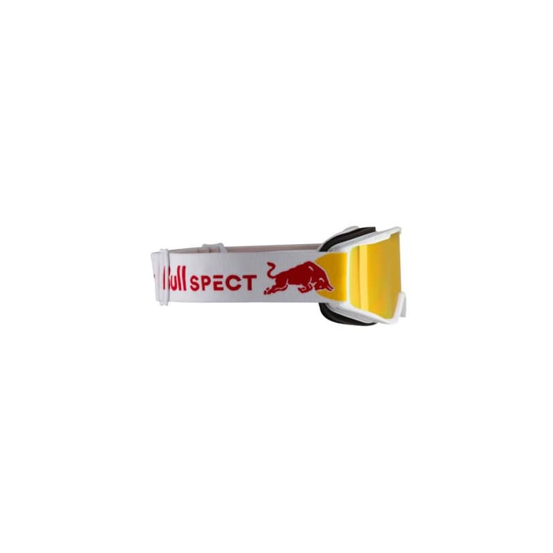 Lyžiarske okuliare RED BULL SPECT NEON 05RE2, white brown with red mirror