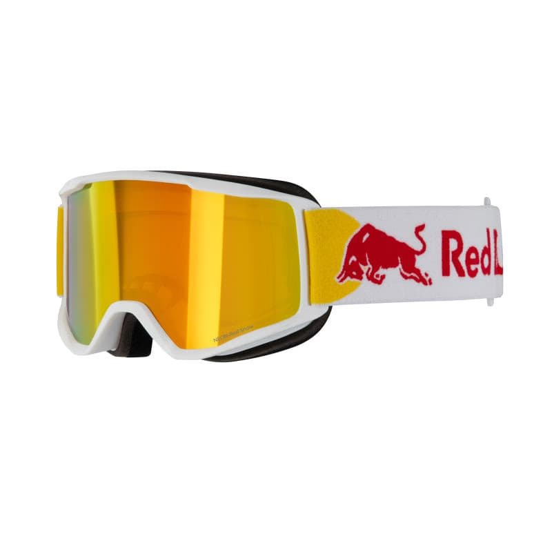 Lyžiarske okuliare RED BULL SPECT NEON 05RE2, white brown with red mirror 2