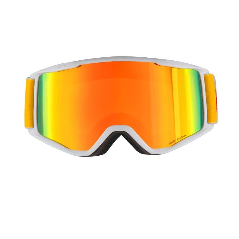 Lyžiarske okuliare RED BULL SPECT NEON 05RE2, white brown with red mirror 4
