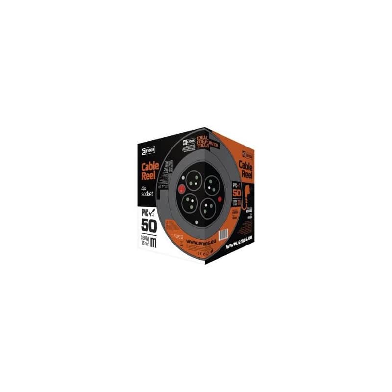Emos predlžovací bubon - 4 zásuvky, 50m, 1.5mm, PVC, IP20 6