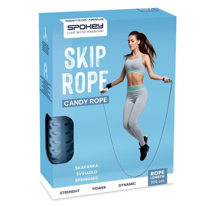 Švihadlo SPOKEY CANDY ROPE ball bearings 300 cm 6