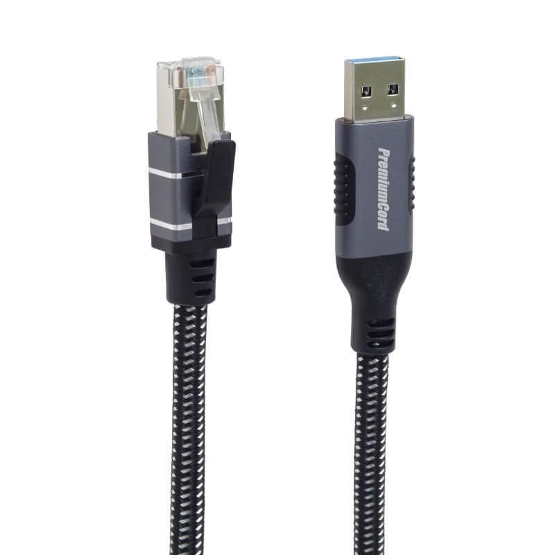 PremiumCord Ethernetový kábel USB3.2 na LAN RJ45 10/100/1000, 3m 2