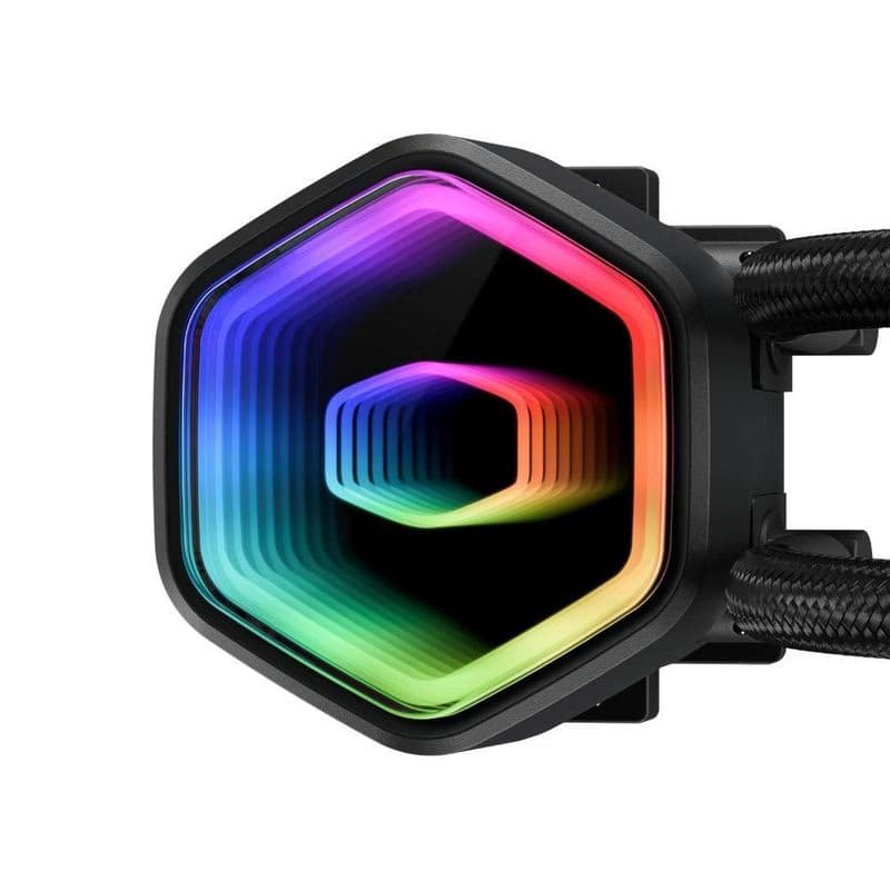 Cooler Master vodný chladič MasterLiquid 360 Core II, 3x120mm, LGA1851, AM5, čierna 4