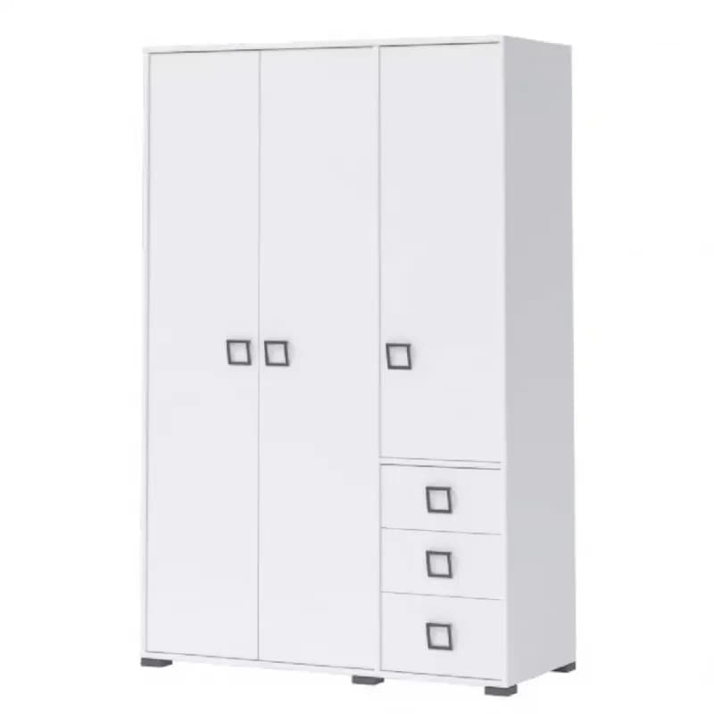 Skriňa 3D3S Kiki G33-BE/KI-15 white/white 1
