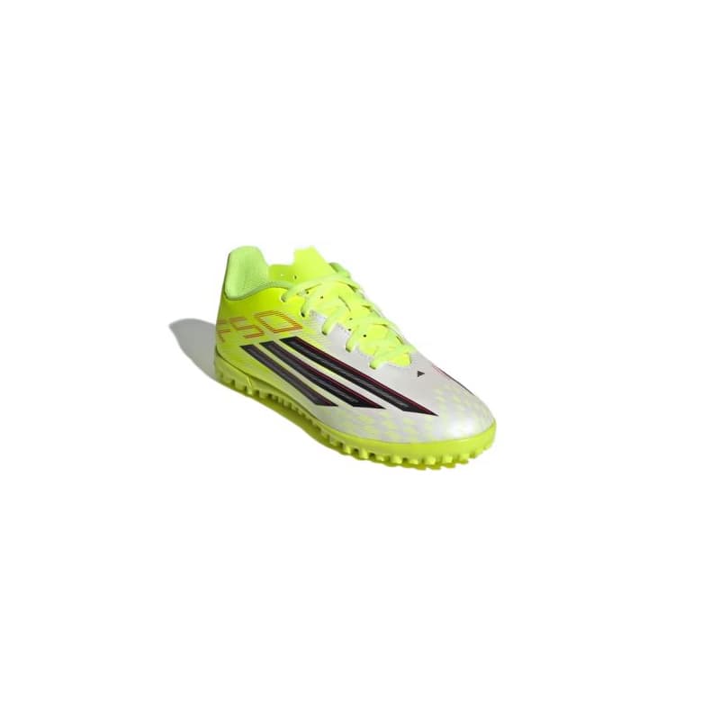 Chlapčenské futbalové kopačky turfy ADIDAS F50 Club Jr TF team solar yellow 2 core black lucid red 1