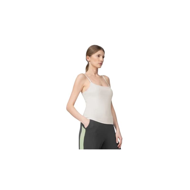 Dámske tielko 4F WOMENS T-SHIRT TSD058-12S-CREME