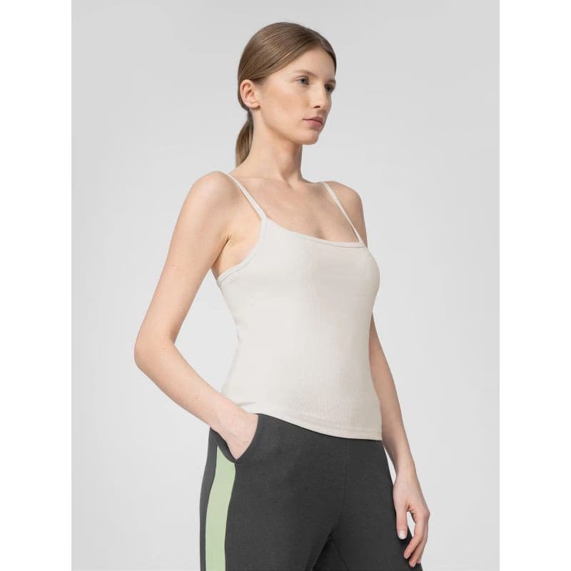 Dámske tielko 4F WOMENS T-SHIRT TSD058-12S-CREME 2