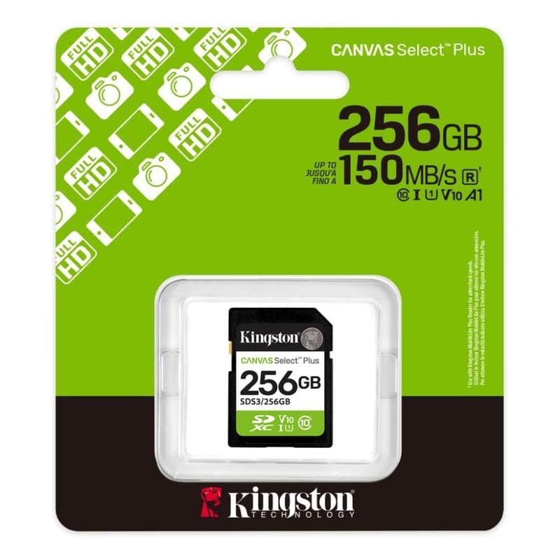 Kingston SDXC karta 256 GB Canvas Select Plus, U1, V10, A1 3