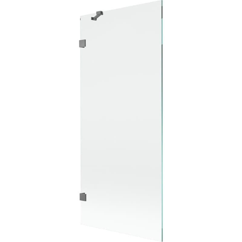 MEXEN/S - Lunar vaňová zástena FIX 80 x 150, transparent, grafit metal 897-080-000-95-00