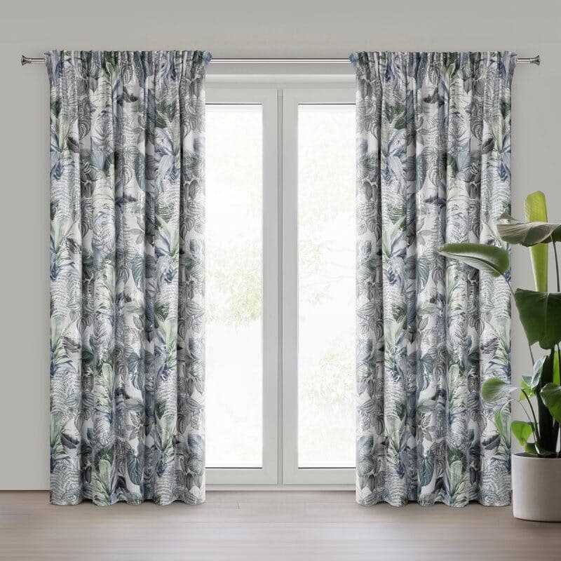 ArtFir Záves DAVOS 2 P | biela/zelená 140 x 270 cm