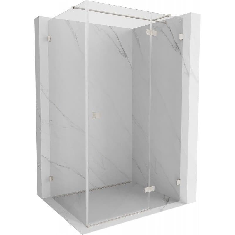 MEXEN/S - Lunar T sprchovací kút dvere krídlové pravá 115 x 80, transparent, nikel kartáčovaný 834T-115-080-97-00-P 1