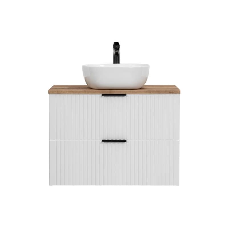 ArtCom Kúpeľňová skrinka s umývadlom a doskou ADEL White DU80/1 | 80 cm 2
