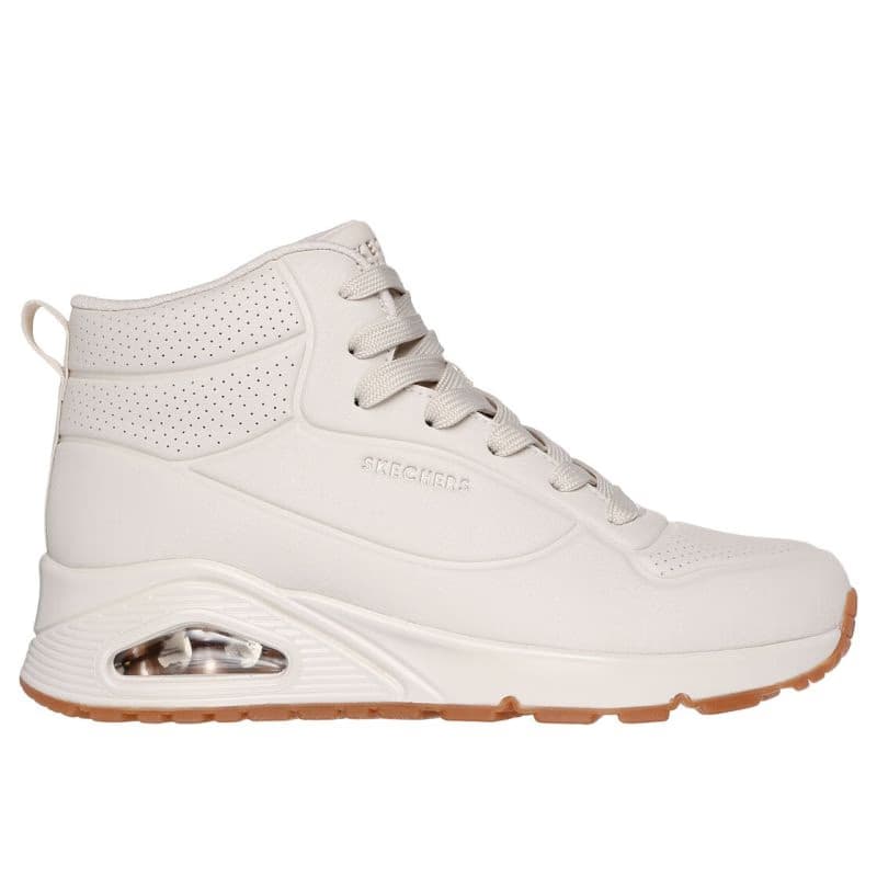 Dámska rekreačná obuv SKECHERS Uno Lace Up High off white 2