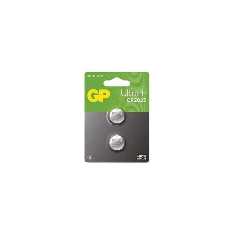 GP Jednorazové lithiová batéria CR2025, 2-pack 2
