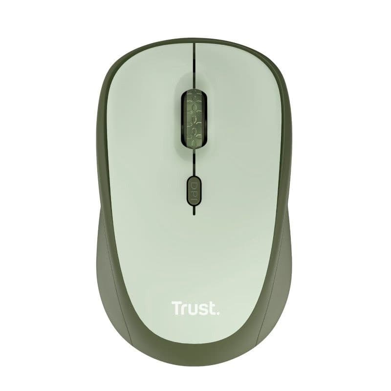 TRUST myš Yvi+ Wireless Mouse Eco Green, zelená 2