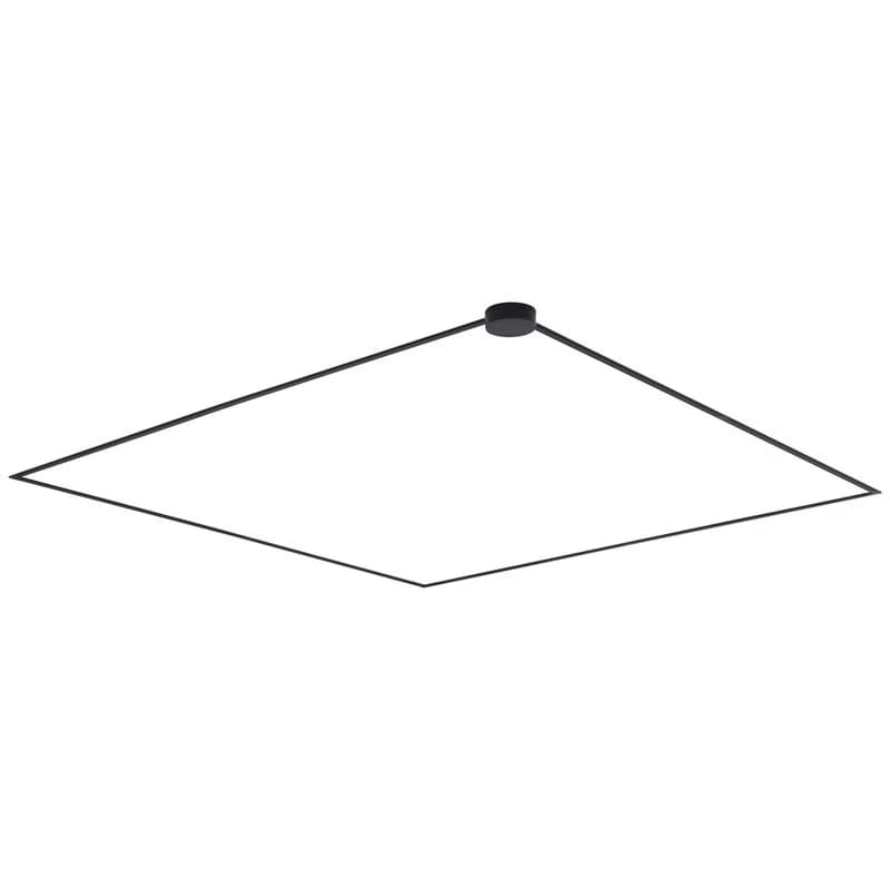 Moderný koľajnicový systém osvetlenia, čierny, 1-fázový, 800 cm, s okrúhlym zdrojom napájania - Magnetic 1