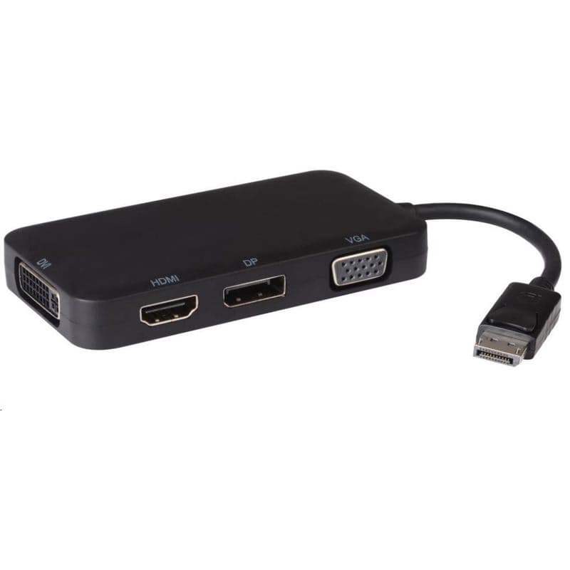 PREMIUMCORD adaptér DisplayPort - DP + HDMI + DVI + VGA, 1080p, 4K * 2K 1