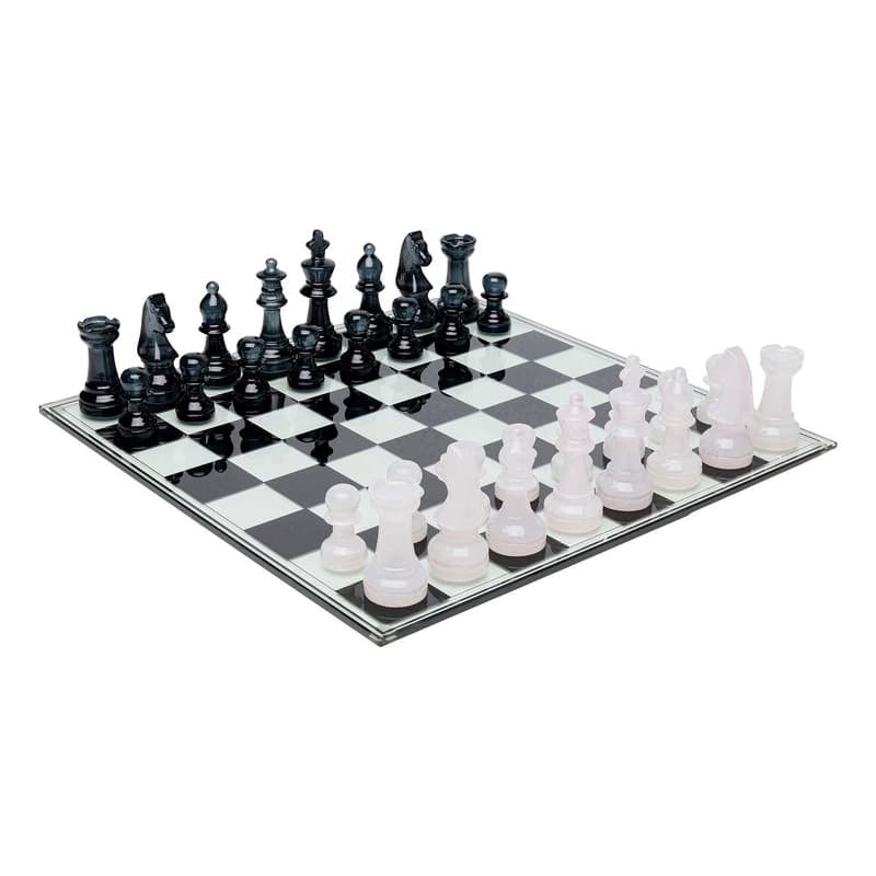 Chess dekorácia bielo-čierna